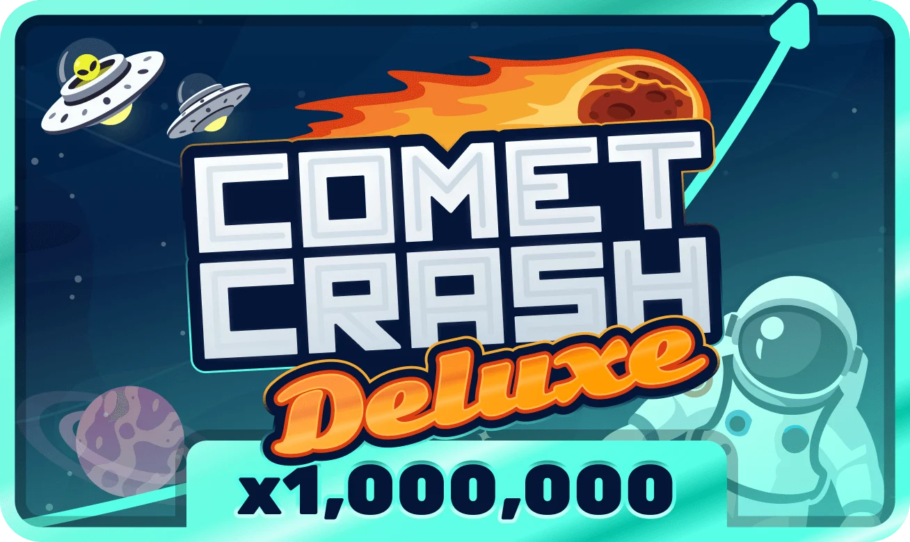 Portada de juego de crash con energía cósmica y estilo dinámico